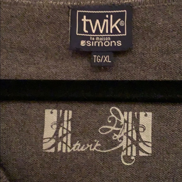 Grey patterned Twik sweater - Picture 2 of 3